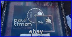 PAUL SIMON Gold Record Award for Your The One CD Cassette to Skip La Plante