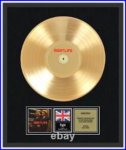 PET SHOP BOYS CD Gold Disc LP Vinyl Record Award NIGHTLIFE