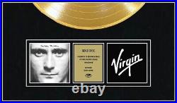 PHIL COLLINS CD Gold Disc LP Vinyl Record Award FACE VALUE