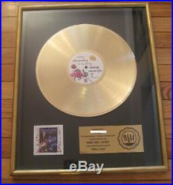 PRINCE RIAA GOLD RECORD AWARD Purple Rain Warner Brothers Records