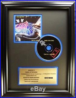 Panic At The Disco CD Gold Non RIAA Record Award Fueled By Ramen Records