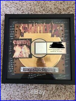 Pantera Reinventing the Steel Gold Record Award Dimebag Darrell RARE LOOK