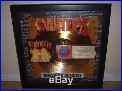 Pantera Riaa Gold Record Award Reinventing The Steel Vinnie Paul Dimebag Darryl