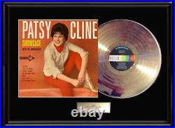 Patsy Cline Showcase Gold Metalized Record Lp Album Rare Non Riaa Award