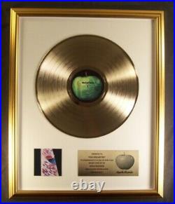 Paul McCartney McCartney (Debut) LP Gold Non RIAA Record Award Apple Records