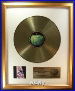 Paul McCartney McCartney (Solo) LP Gold Non RIAA Record Award Apple Records