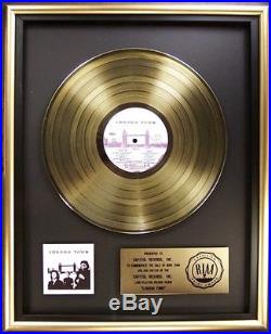 Paul McCartney & Wings London Town LP Gold RIAA Record Award To Capitol