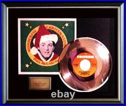 Paul Mccartney Wonderful Christmas Time 45 RPM Gold Record Rare Non Riaa Award