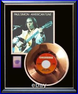 Paul Simon American Tune 45 RPM Gold Metalized Record Rare Non Riaa Award