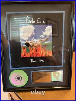 Paula Cole RIAA CERTIFIED Gold Record Plaque Sales Award This Fire