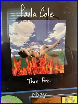 Paula Cole RIAA CERTIFIED Gold Record Plaque Sales Award This Fire