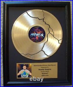 Personalized Gold Broken Record LP Album with Custom Plaque Award Trophy Prize
