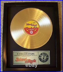 Personalized Gold LP Record Album to Custom Plaque Award Style Trophy