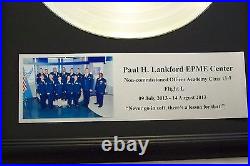 Personalized Platinum Silver Record Album Award Custom Plaque Music Style Trophy