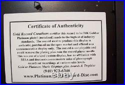 Personalized Platinum Silver Record Album Award Custom Plaque Music Style Trophy