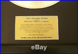 Pesonalized Gold LP Album Record Award+ Custom Plaque CD Display RIAA Disk Disc