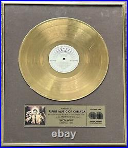 Pete Townshend Empty Glass 1980 CRIA Gold Record Award presented to WEA Music