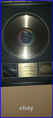 Pink Floyd Dark Side Of The Moon Gold Record Award