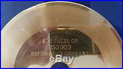 Pink Floyd Gold Single Metal Stamper Award Free Four UNIKAT