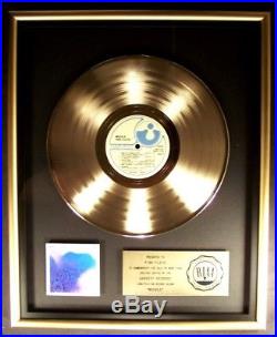 Pink Floyd Meddle LP Gold RIAA Record Award Harvest Records To Pink Floyd