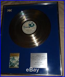 Pink Floyd Silver Gold Record Presentation Disc 1974 Award Obscured by Clouds