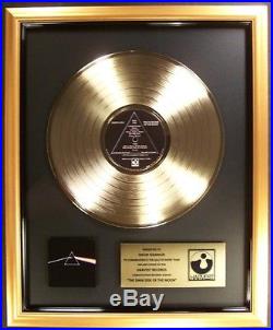 Pink Floyd The Dark Side Of The Moon LP Gold Non RIAA Record Award David Gilmour