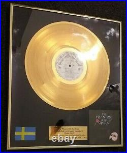 Polygram swedish gold record award charles hart phantombod the opera