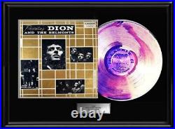 Presenting Dion Dimucci & The Belmonts Gold Record Lp Album Frame Non Riaa Award