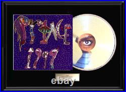 Prince 1999 Album White Gold Silver Platinum Tone Record Lp Non Riaa Award