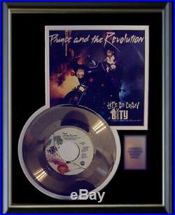 Prince Let's Go Crazy Gold Metalized Record Rare 45 Pm & Sleeve Non Riaa Award