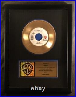 Prince Partyman 45 Gold Non RIAA Record Award Warner Bros. Records Batman