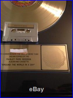 Prince RIAA gold record award Around the World in a Day lp