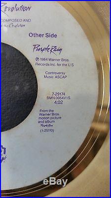 Prince RIAA gold record award for Purple Rain