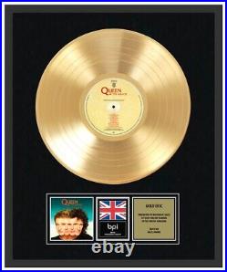 QUEEN CD Gold Disc LP Vinyl Record Award THE MIRACLE