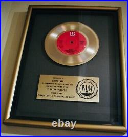 QUEENCRAZY LITTLE THING CALLED LOVERIAA Gold Record Award To BRIAN MAY