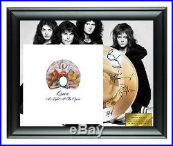Queen Autographed A Night At The Opera Album LP Gold Record Award