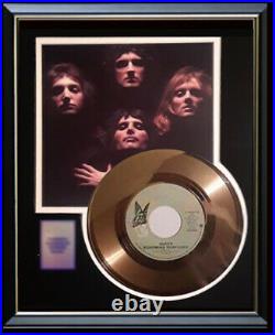 Queen Bohemian Rhapsody 45 RPM Gold Metalized Record Rare Non Riaa Award