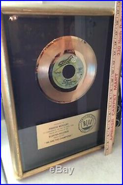Queen Gold Record RIAA We Champions Award PresentedFreddie MercuryElektra 45 7
