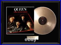 Queen Greatest Hits White Gold Platinum Toned Record Rare Display Non Riaa Award