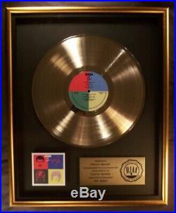 Queen Hot Space LP Gold RIAA Record Award Elektra Records To Freddie Mercury