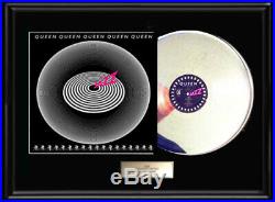 Queen Jazz Album Lp White Gold Platinum Tone Vinyl Record Rare Non Riaa Award