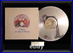 Queen Night At The Opera White Gold Platinum Record Lp Rare Non Riaa Award
