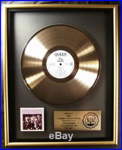 Queen The Game LP Gold RIAA Record Award Elektra Records To Presented To Queen
