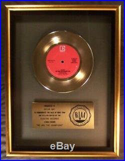 Queen We Are The Champions 45 Gold RIAA Record Award Elektra Records To Brian