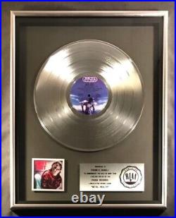 Quiet Riot Metal Health LP Platinum RIAA Record Award Pasha To Frankie Banali