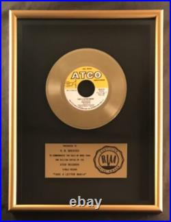 R. B. Greaves Take A Letter Maria 45 RIAA Gold Record Award Atco Records R. B. Greaves Take A Letter Maria 45 RIAA Gold Record Award Atco Records
