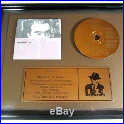 R. E. M. Life's Rich Pageant I. R. S. 5783 / I. R. S. Label Gold Record Award 1/23/87