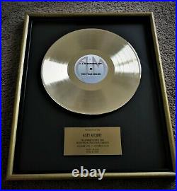 RARE! A&M RECORDS Gold LP Album Record Music Employee Award + Plaque Herb Alpert