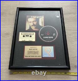 RARE AARON TIPPIN RIAA CERTIFIED FRAMED GOLD RECORD AWARD Read Between The Lines