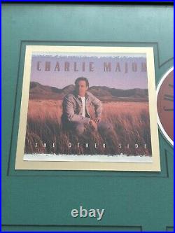 RARE CHARLIE MAJOR CRIA CERTIFIED FRAMED GOLD RECORD AWARD The Other Side